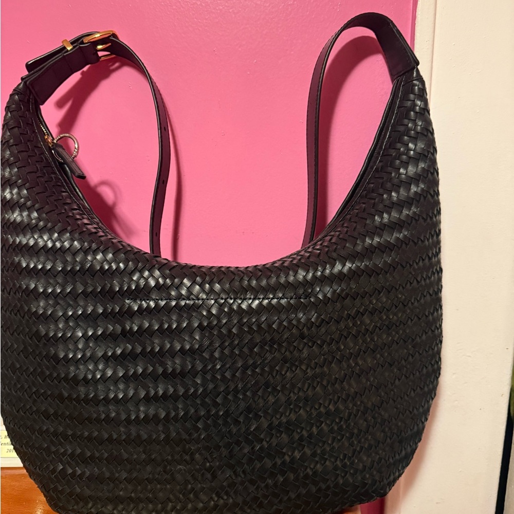 Madewell Black Textured Shoulder Bag